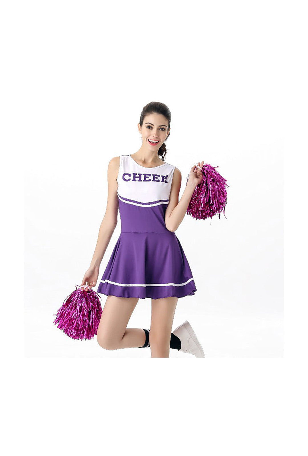 Purple Cheerleader Costume
