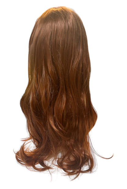 Deluxe Chestnut Brown Long Wavy Wig