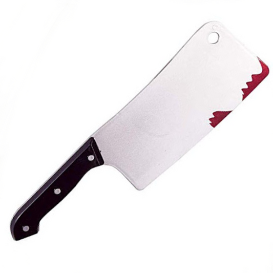 Realistic Bloody Cleaver Knife