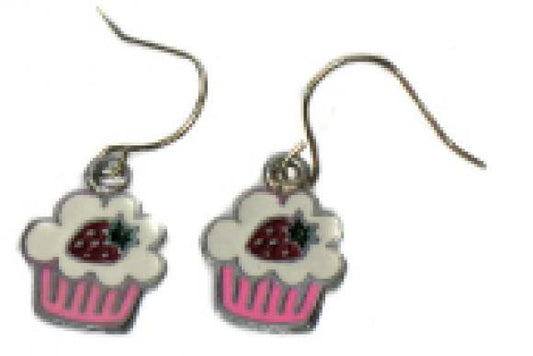 Strawberry Cupcake Earrings