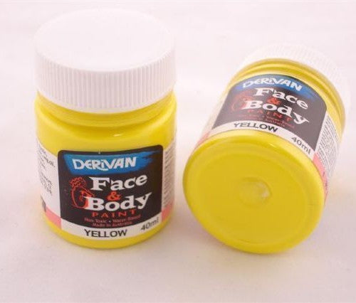 Derivan Face & Body Paint - Yellow