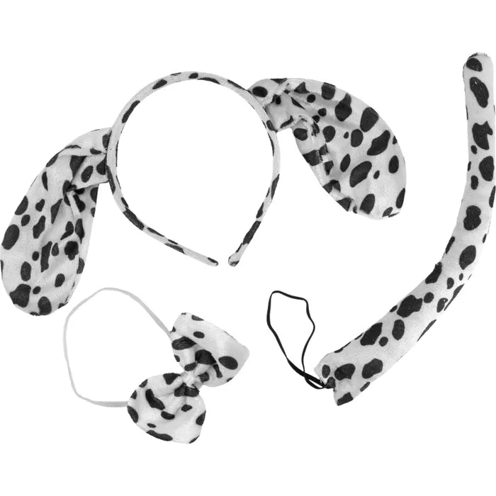 Dalmatian Ears, Bowtie and Tail Set