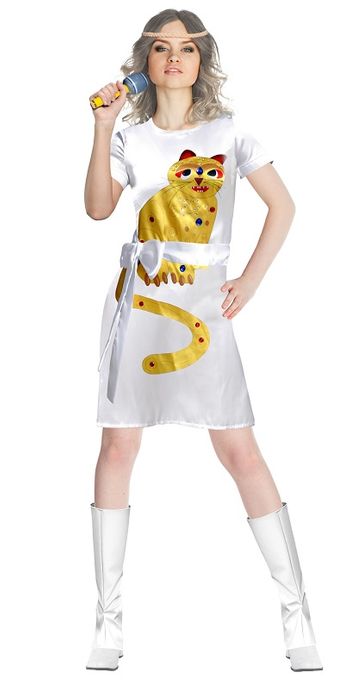 Pop Star Yellow Cat Costume