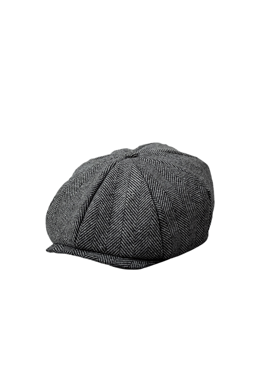 Black Chevron Flat Cap