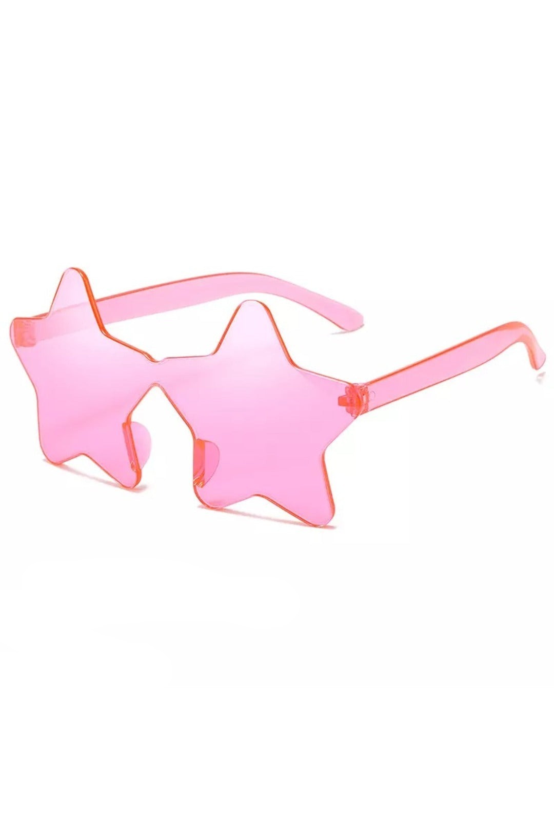 Pink Star Rimless Sunglasses