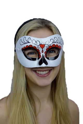 White Day of The Dead Mask