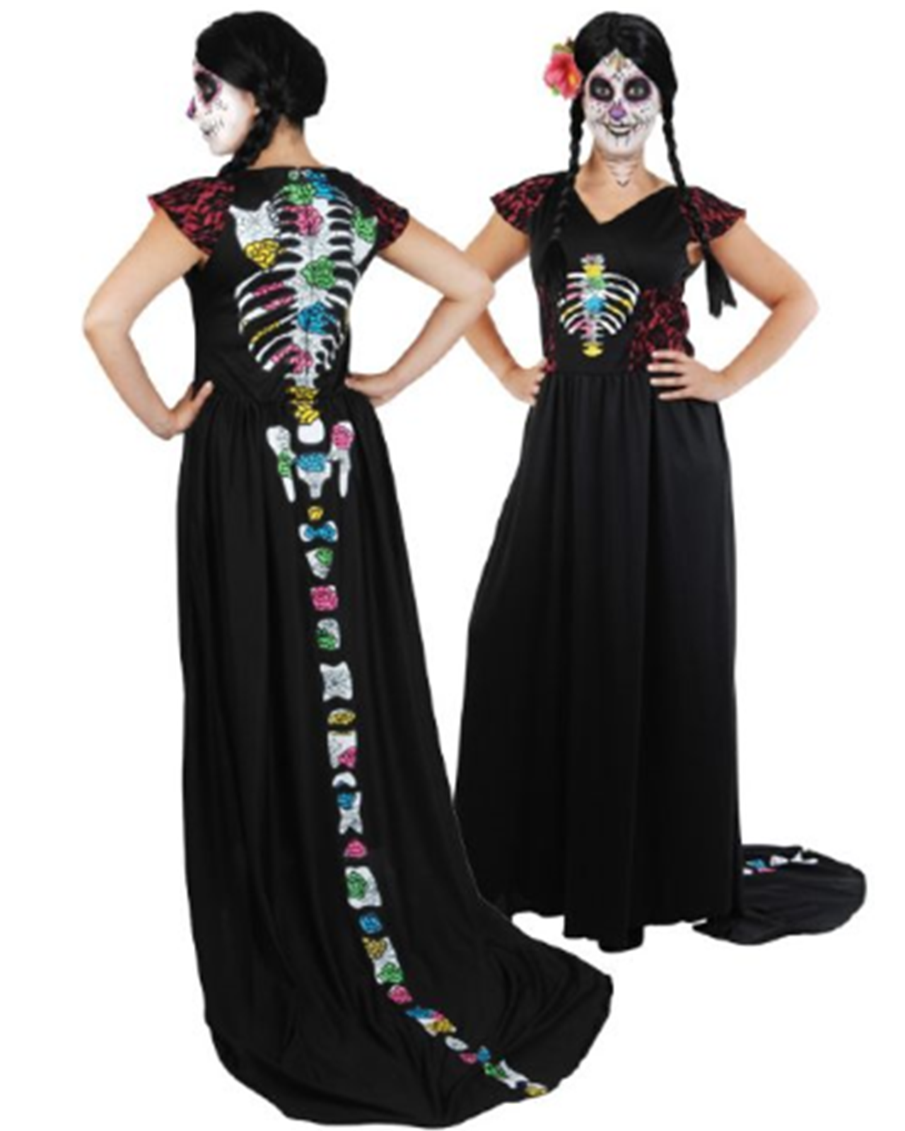 Day of the Dead Long Dress Costume