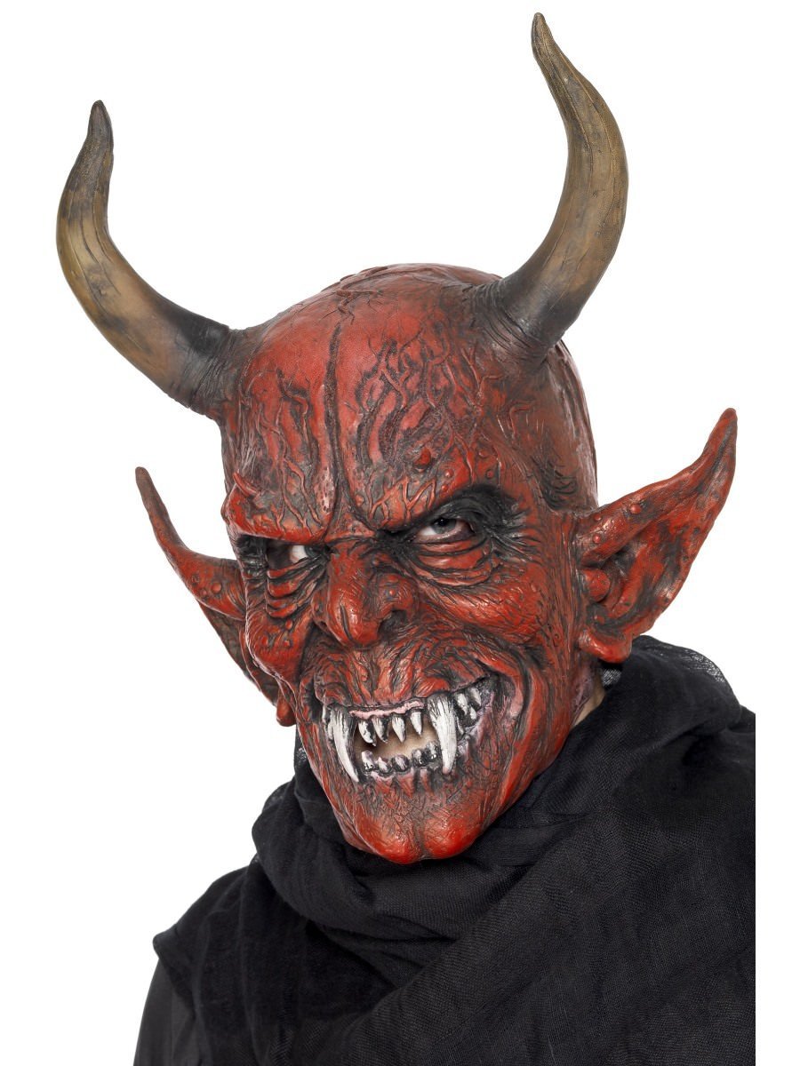 Red Latex Devil Mask