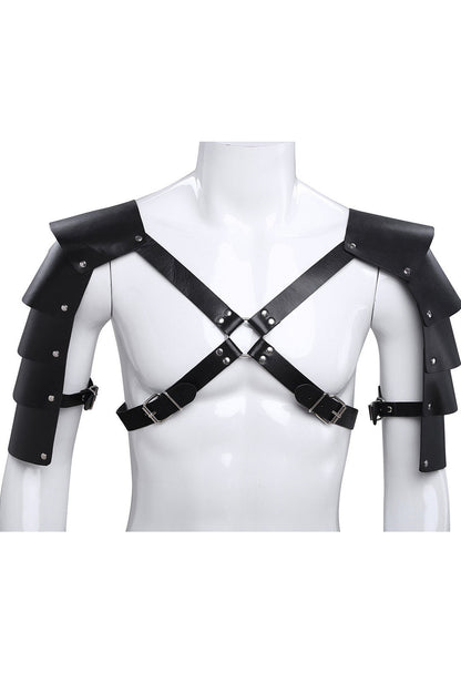 Men's Black steampunk Chest Harness