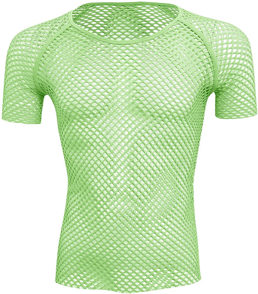 Green Fishnet Shirt