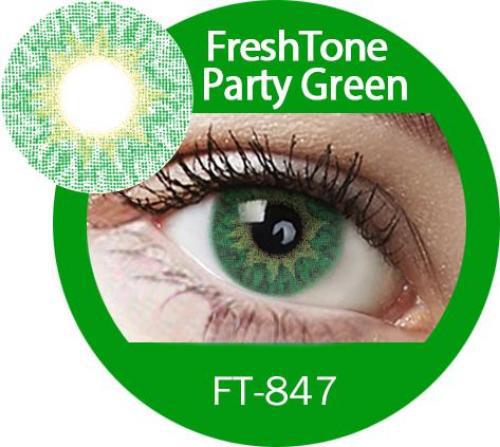 Freshtone Party Green Contact Lenses