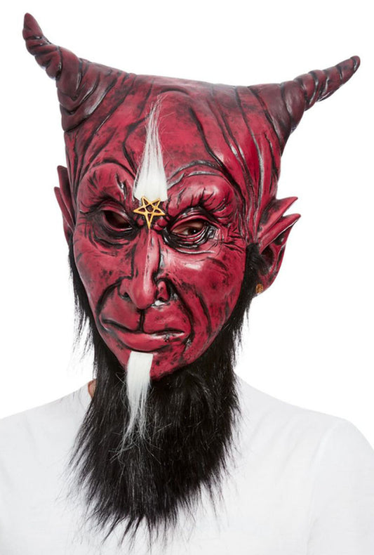 Bearded Satanic Devil Latex Mask