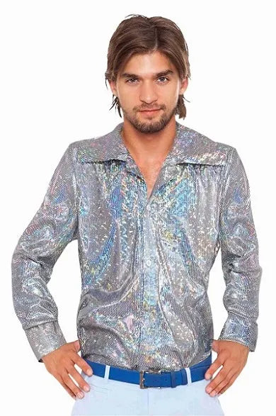 Men's Silver Disco Shirt