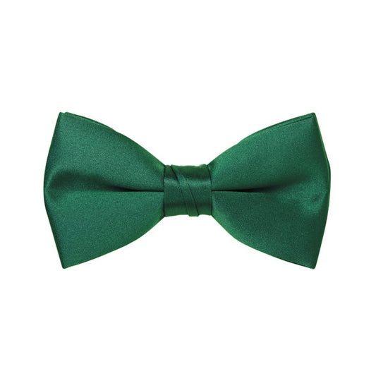 Dark Green Satin Pre-Tied Bow Tie