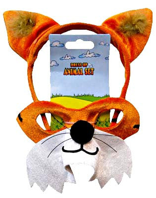 Fox Animal Headband & Mask Set