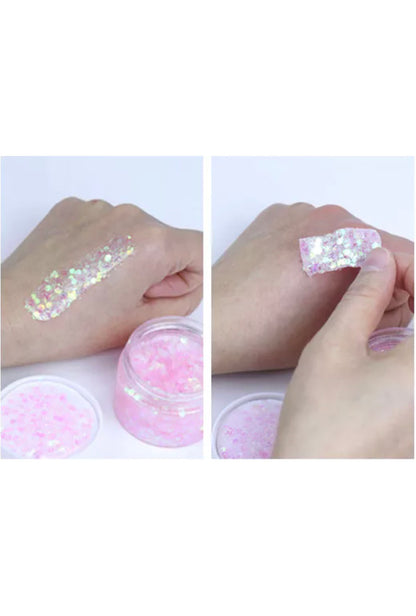 Light Pink Peel-Off Glitter