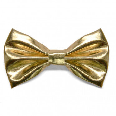 Metallic Gold Pre-Tied Bow Tie