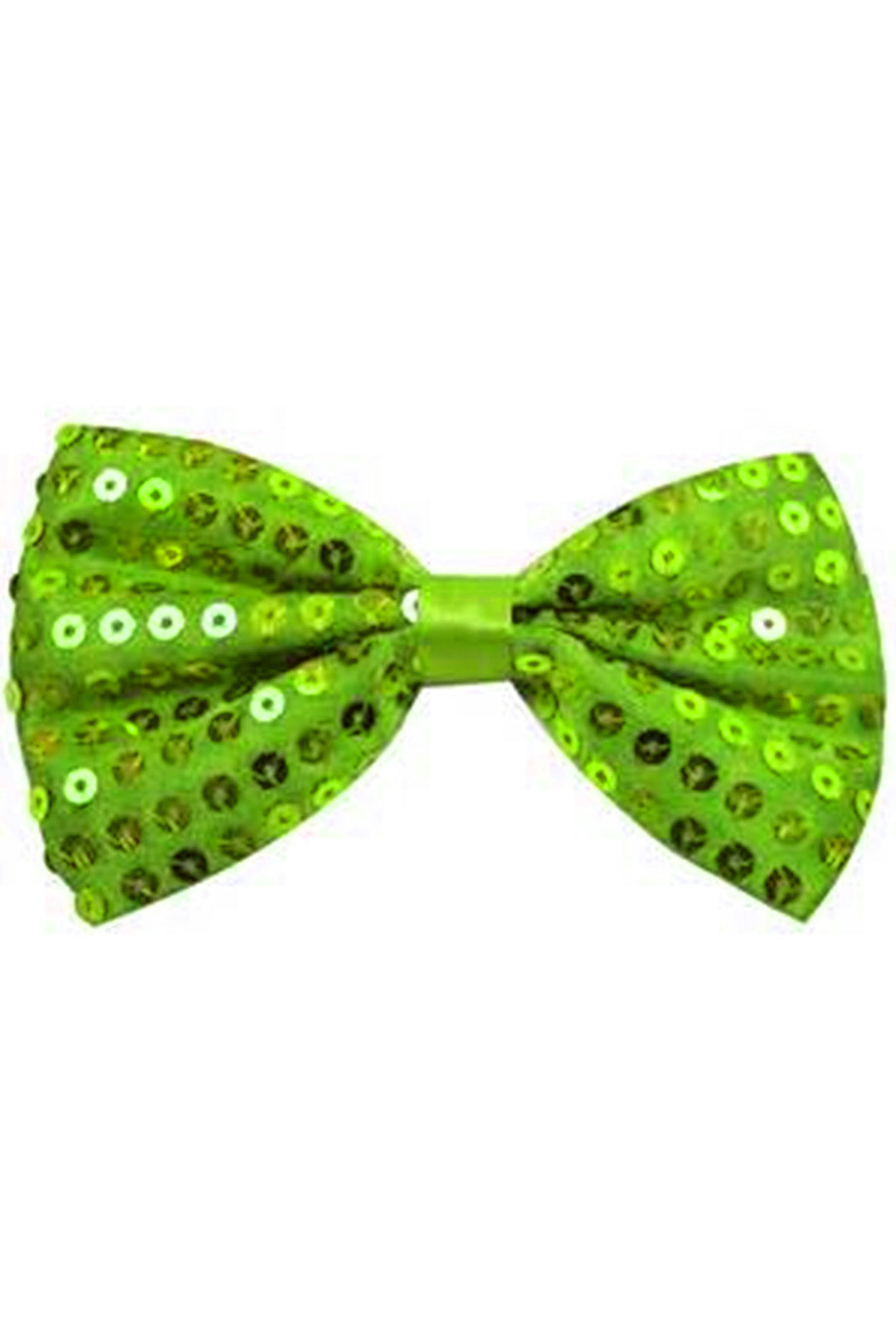 Lime Green Sequin Bowtie