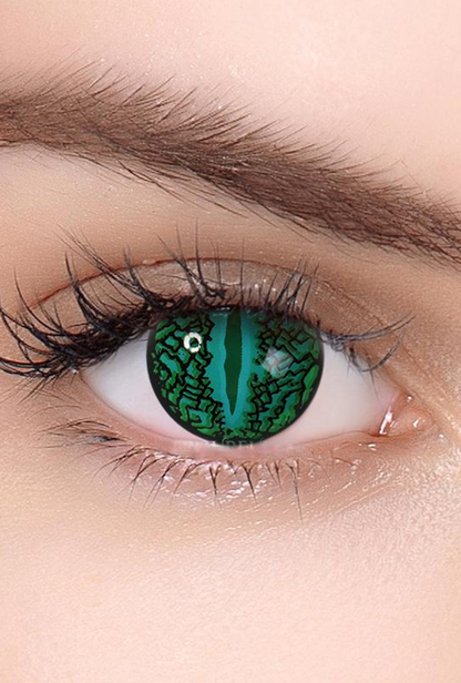 Party Lens #3 Green Lizard Eye Contact Lenses