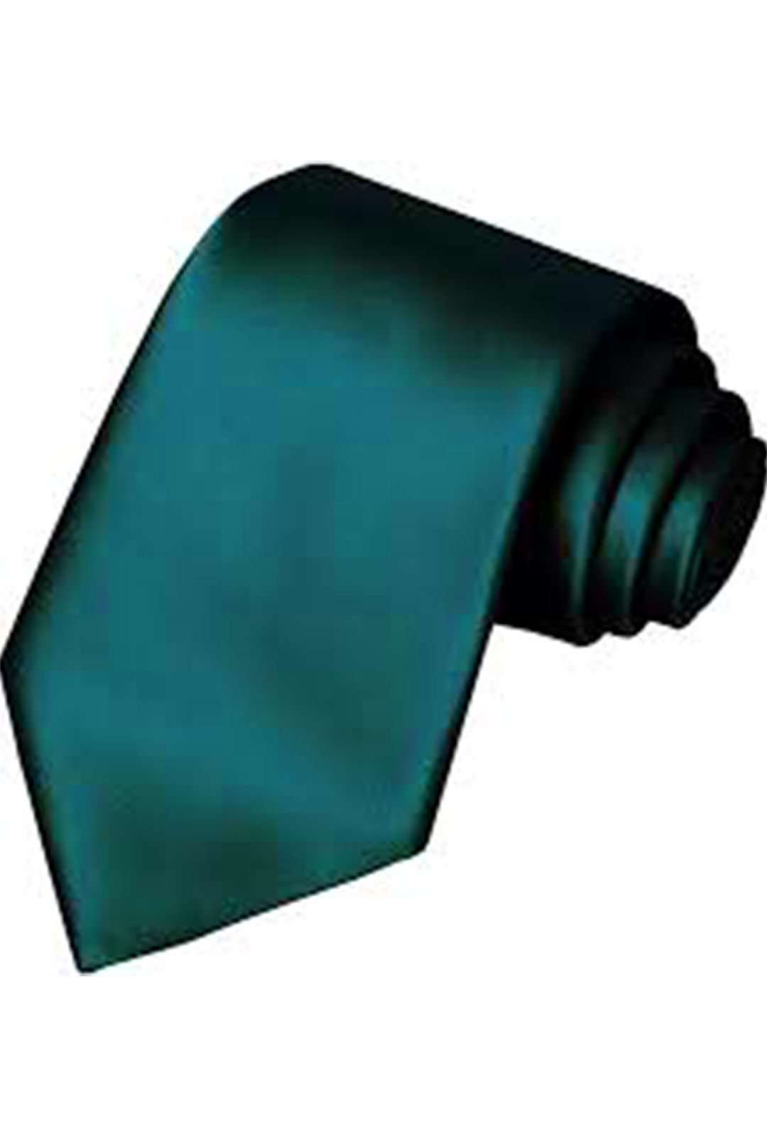 Deep Green Satin Skinny Neck Tie