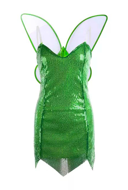 Sequin Green Tinkerbell Costume