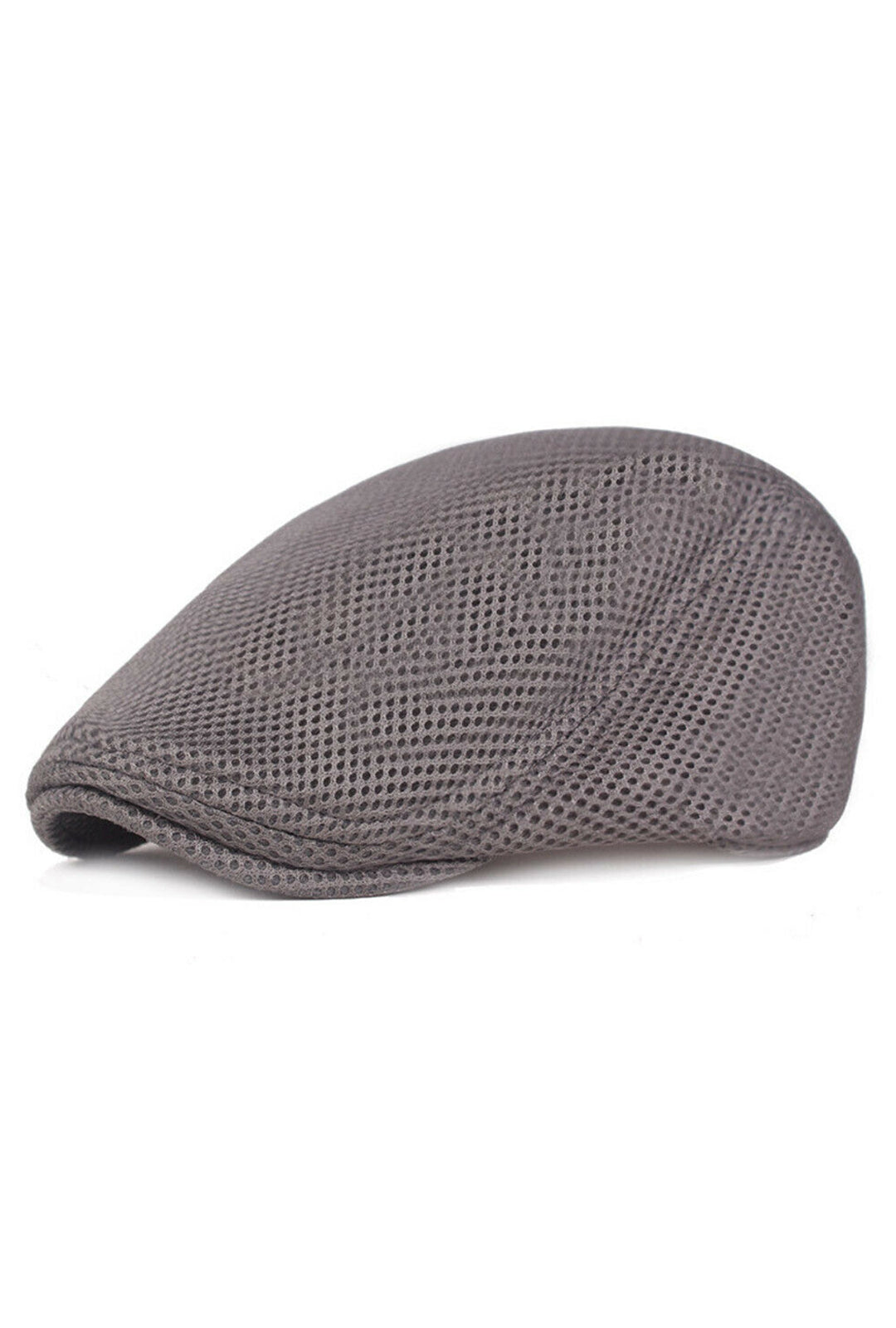 Grey Mesh Flat Cap