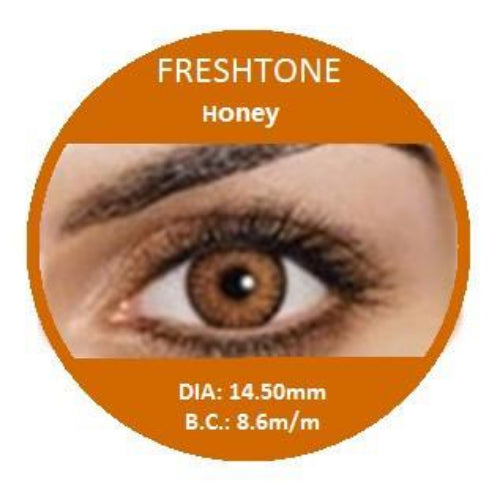 Freshtone Blends: Honey Contact Lenses