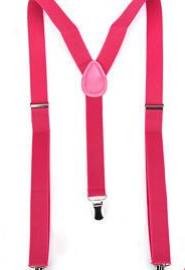 Fluro Pink Suspenders