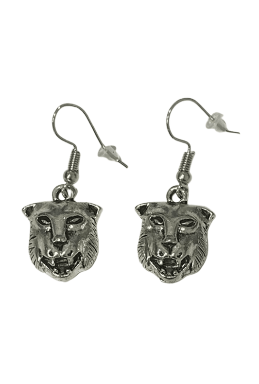 Lion Silver Earrings