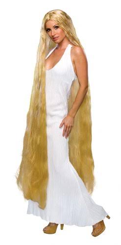 Extra Long Blonde Lady Godiva Wig