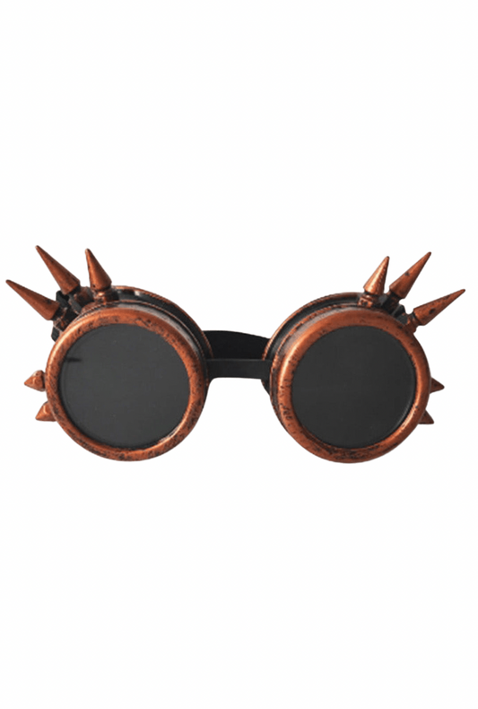 Copper Steampunk Goggles With Spikes