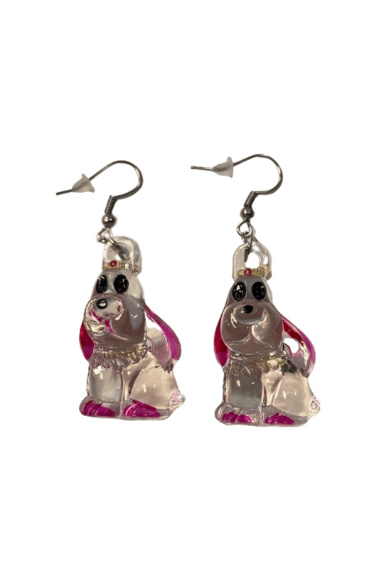 Pink Puppy Earrings