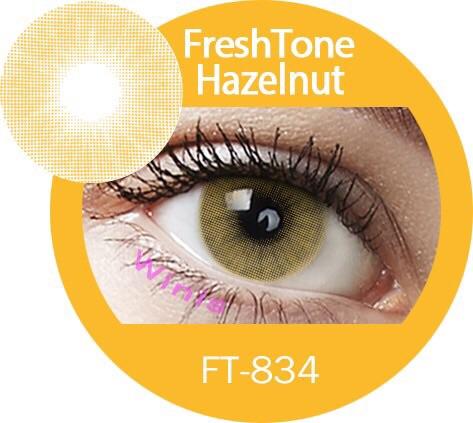Freshtone Super Naturals: Hazelnut Contact Lenses