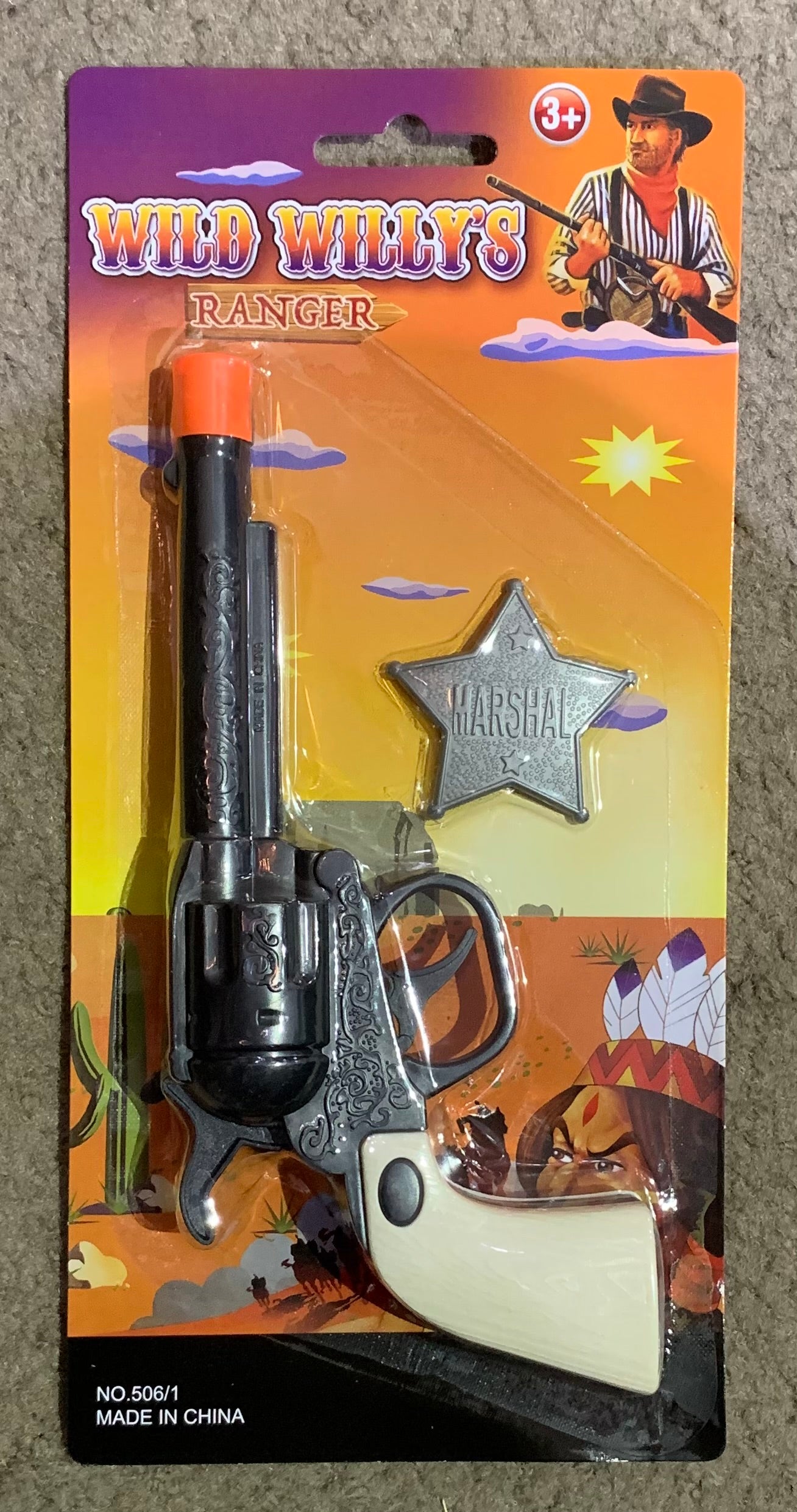 Wild West Toy Gun and Badge kit