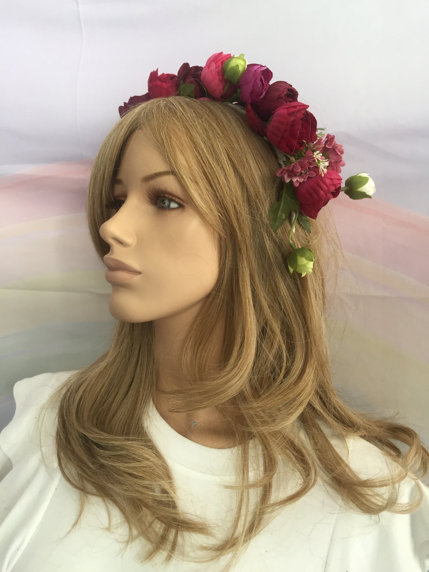Flower Crown Dark Pink