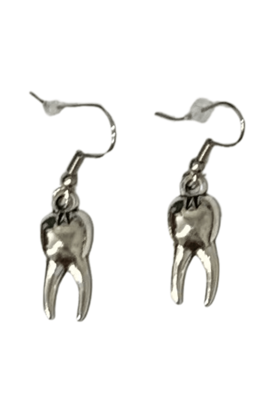 Silver Tooth Earrings