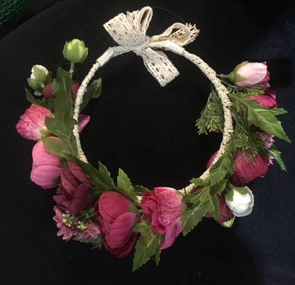 Flower Crown Dark Pink