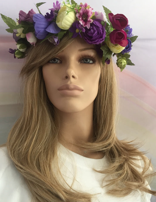 Flower Crown Purples