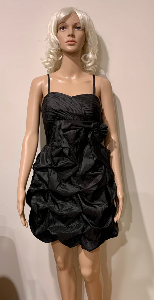 80S Prom Black Dress