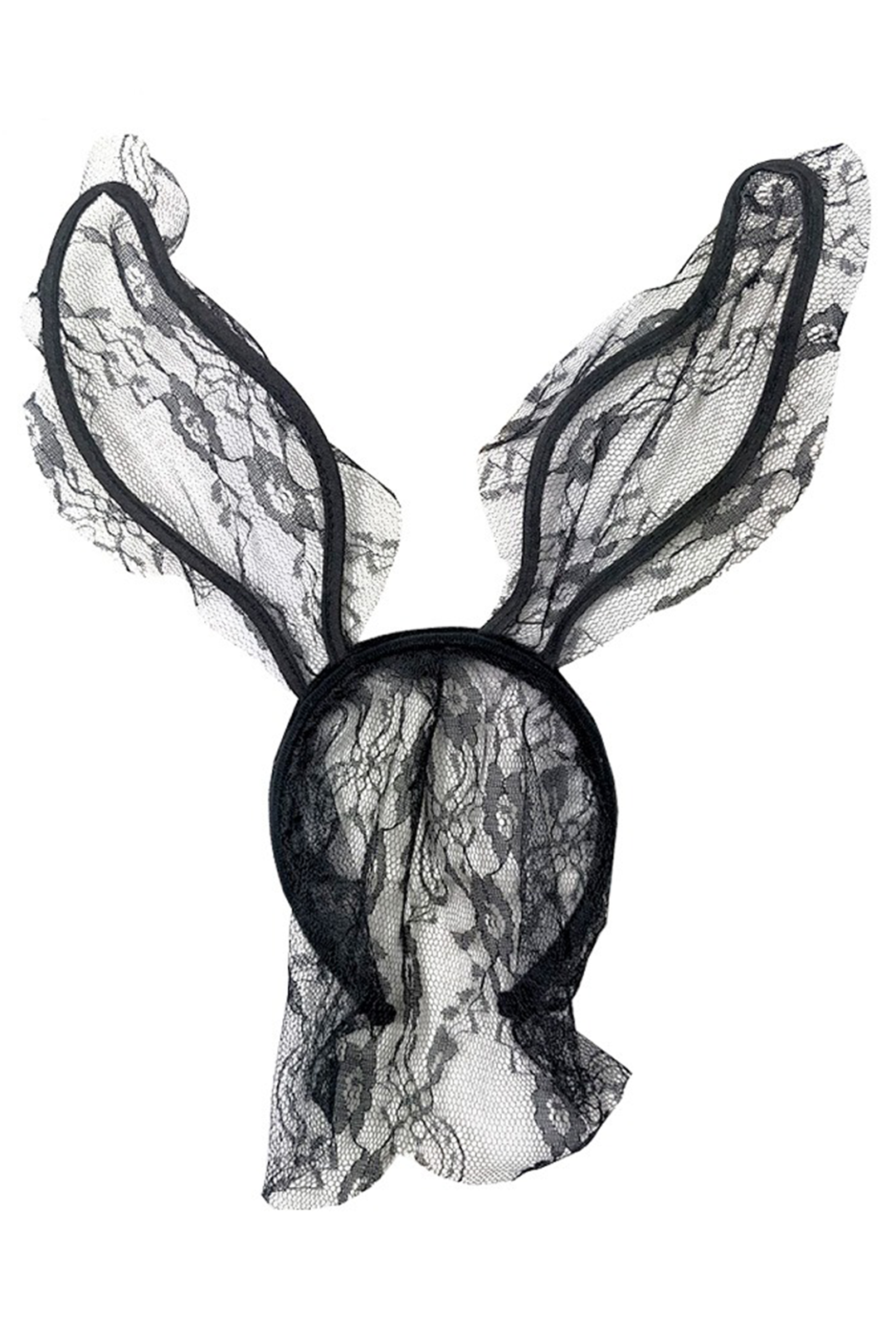 Black Lace Bunny Ears Headband Perth Hurly Burly 3722