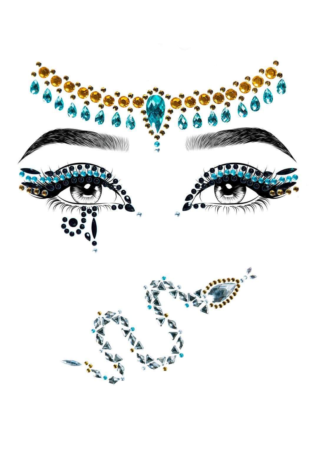 Cleopatra Rhinestone Face Jewels