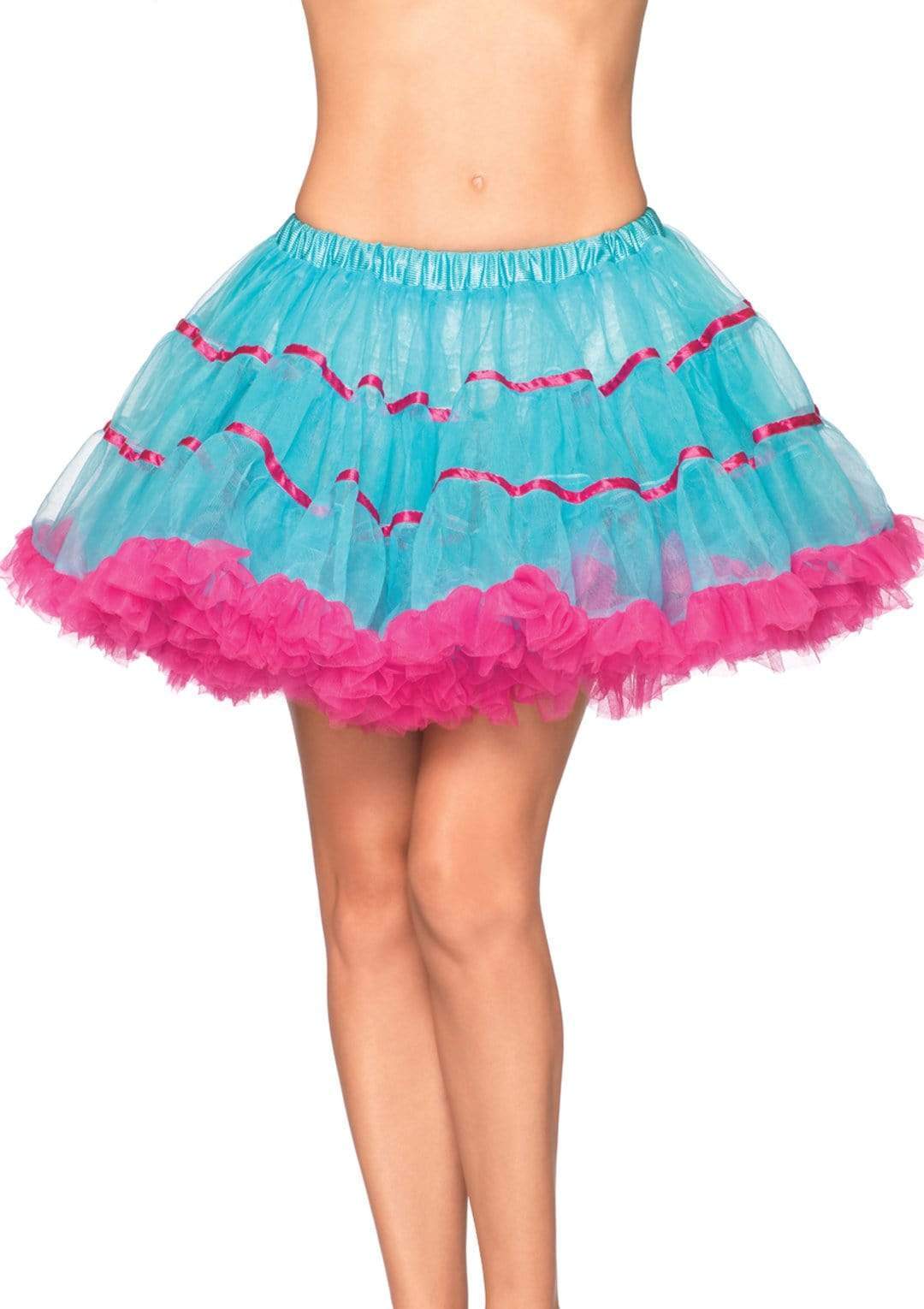 Layered Satin Striped Petticoat