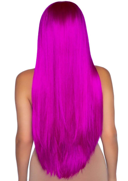 Long Straight Raspberry Deluxe Wig
