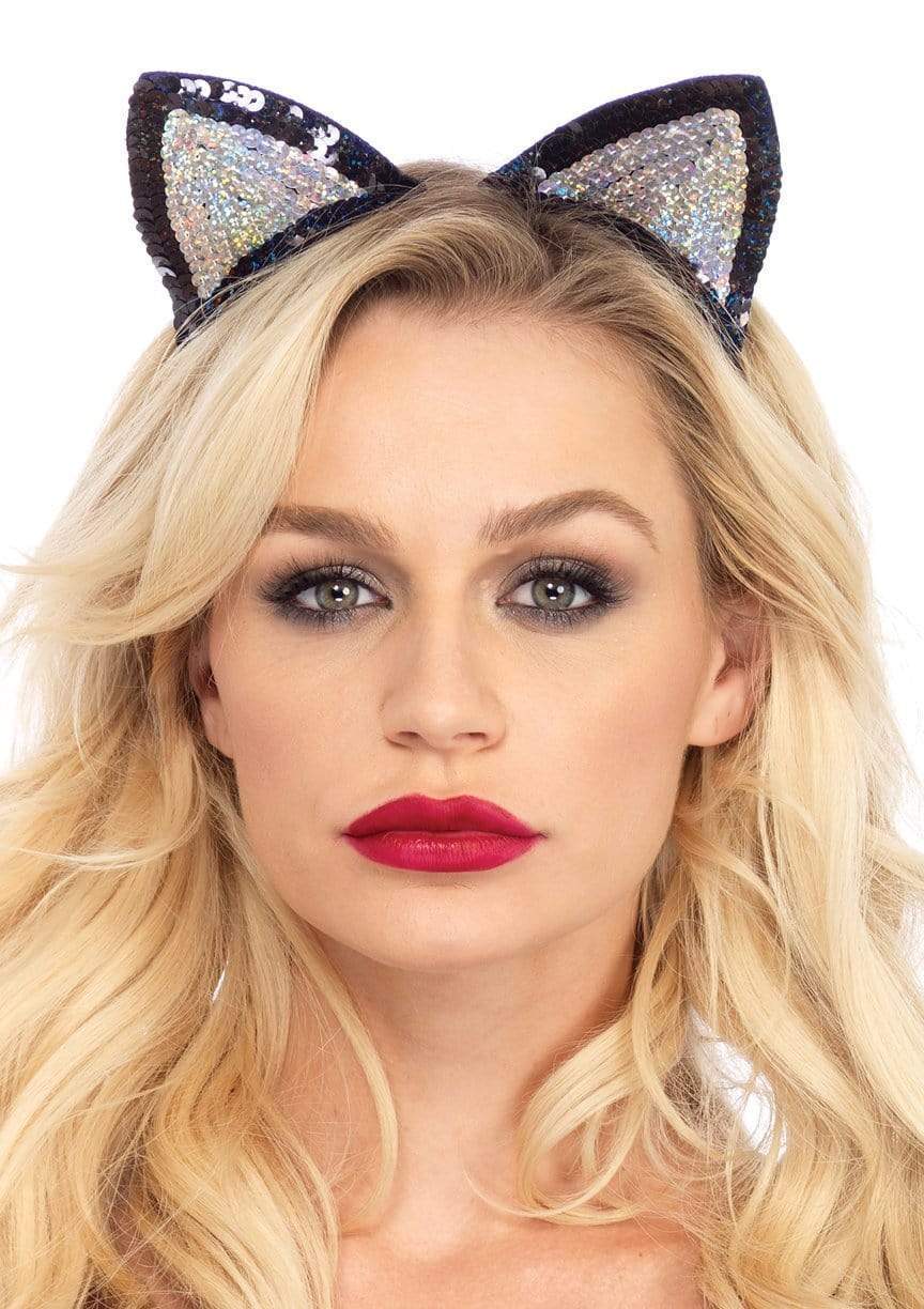 Sequin Cat Ears Headband