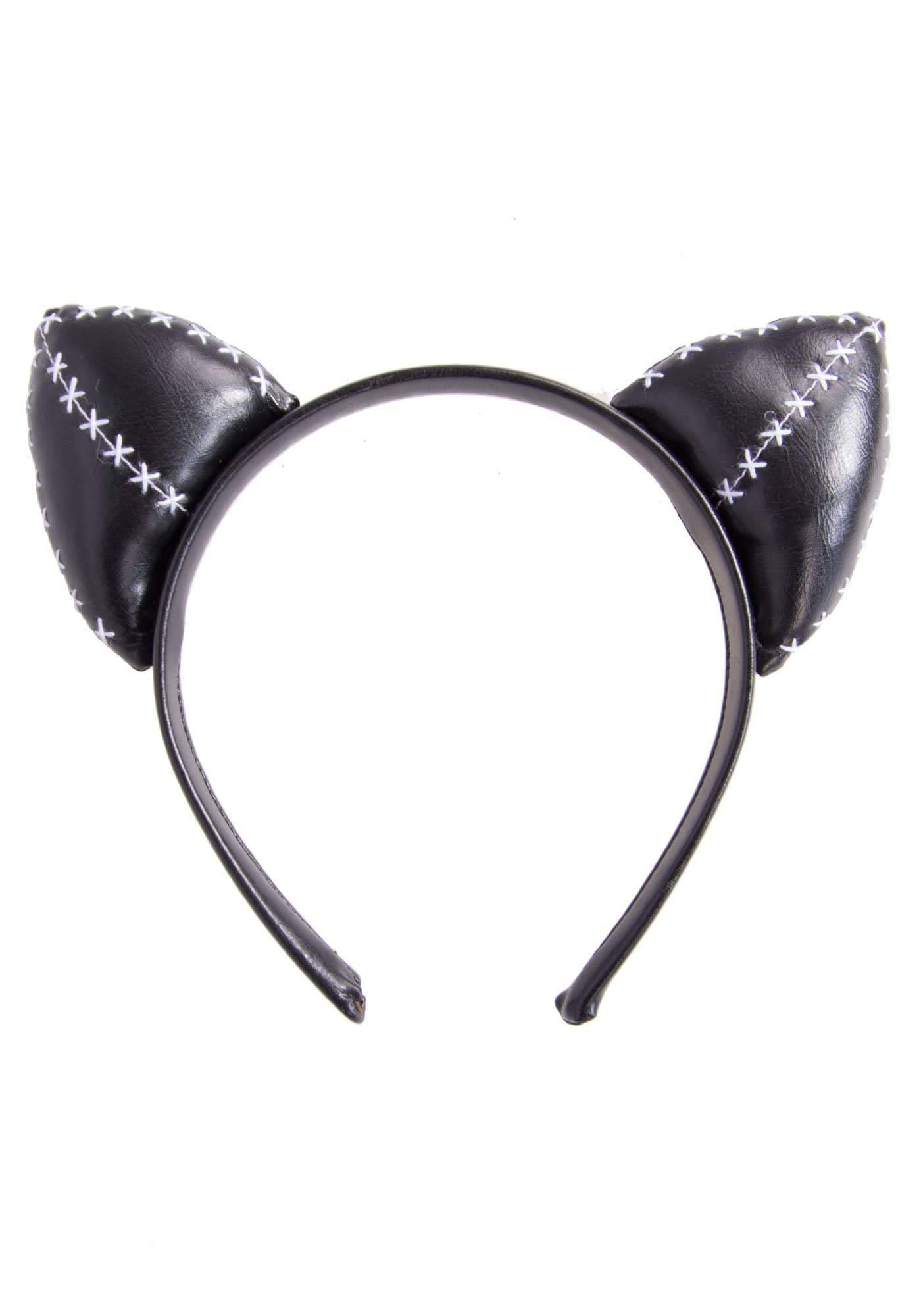 Black Stitch Cat Ears