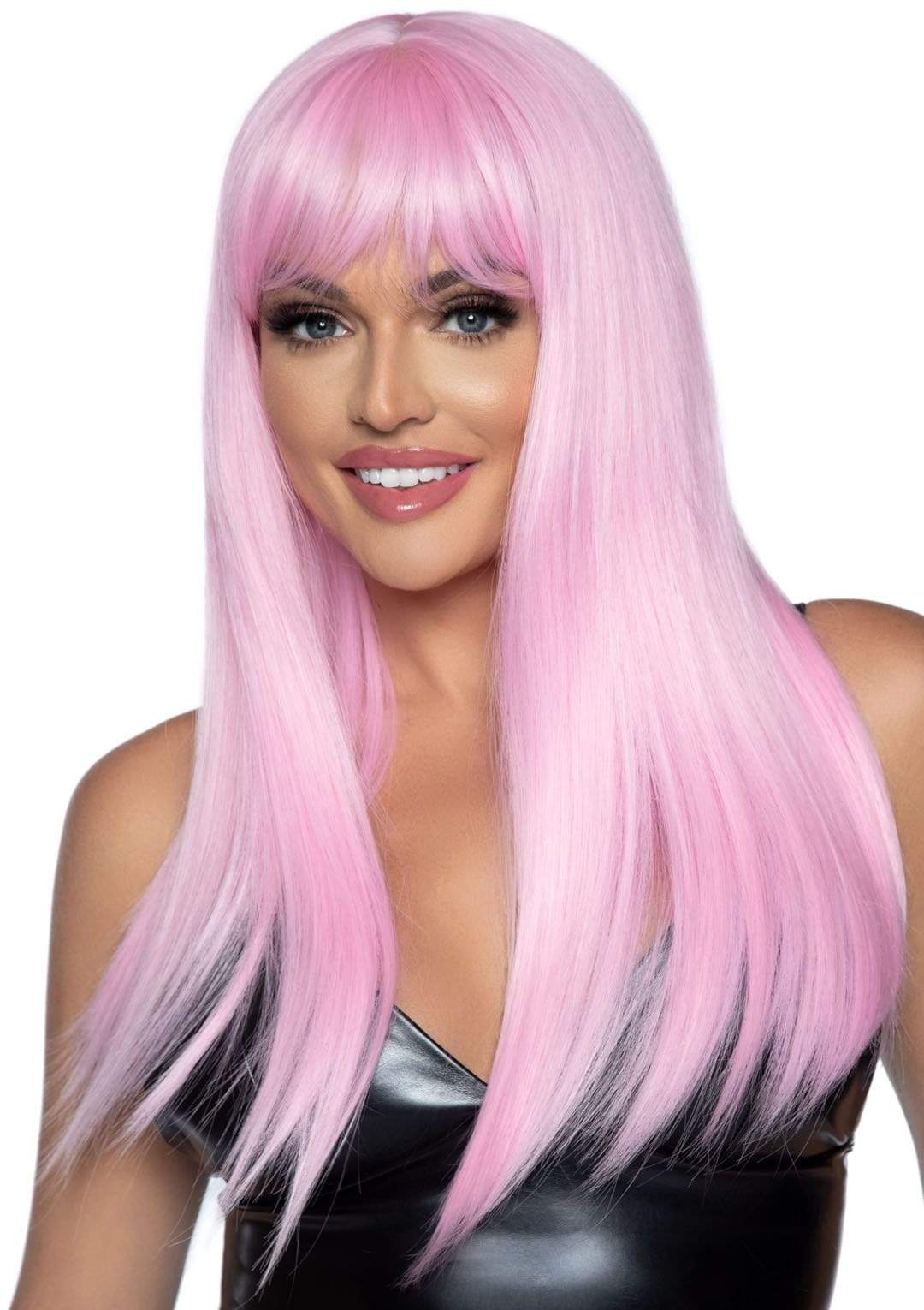 Deluxe Baby Pink Straight Wig