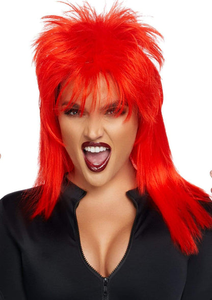 Unisex Red Rock Star Wig