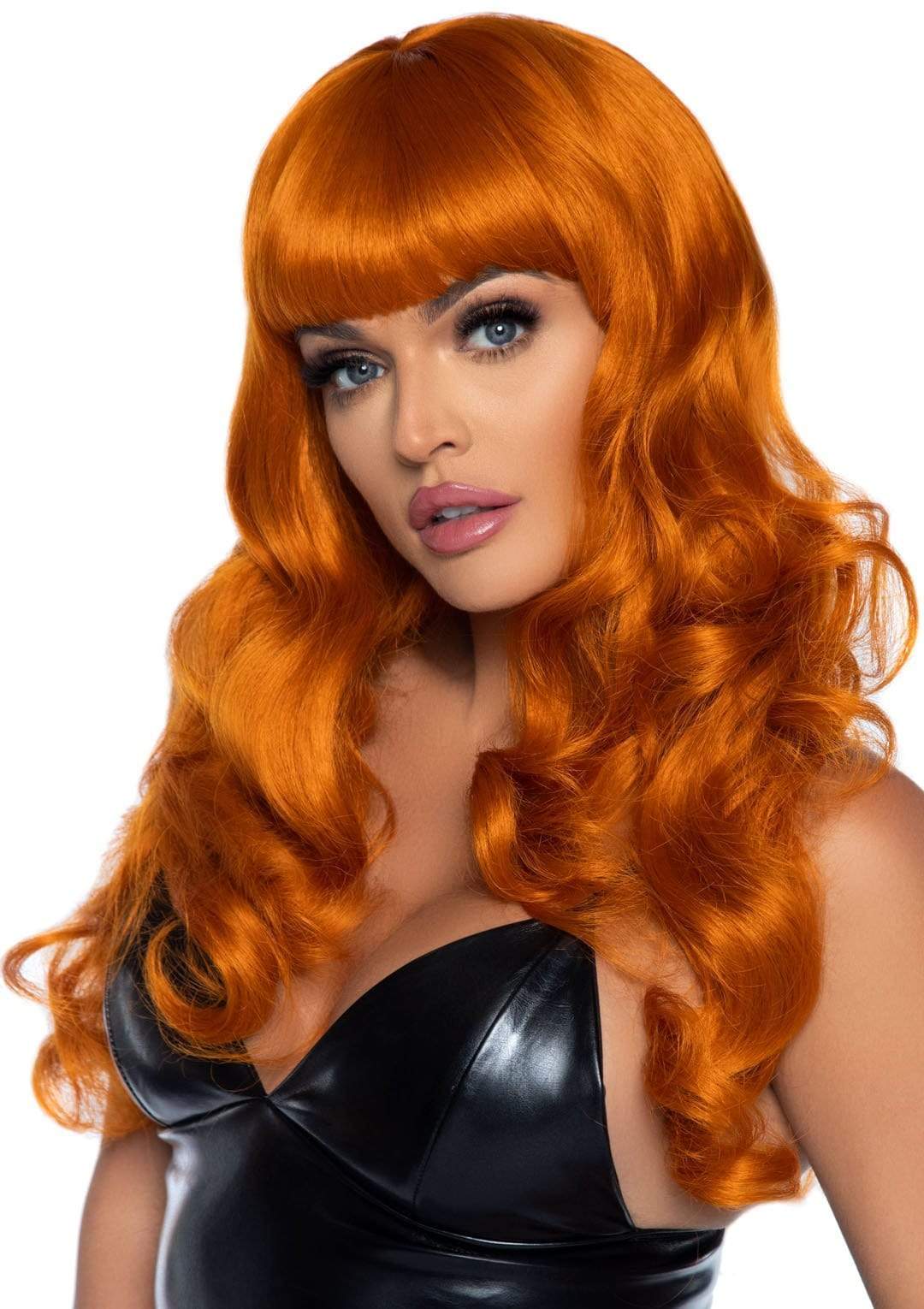 Deluxe Wavy Ginger Wig