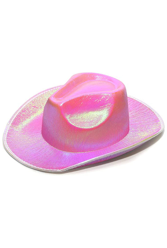 Iridescent Light Pink Cowboy Hat