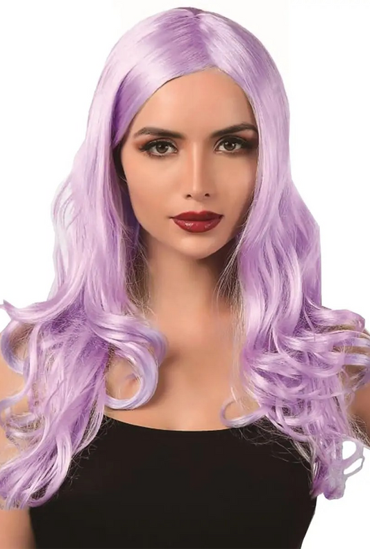 Long Lilac Curly Wig